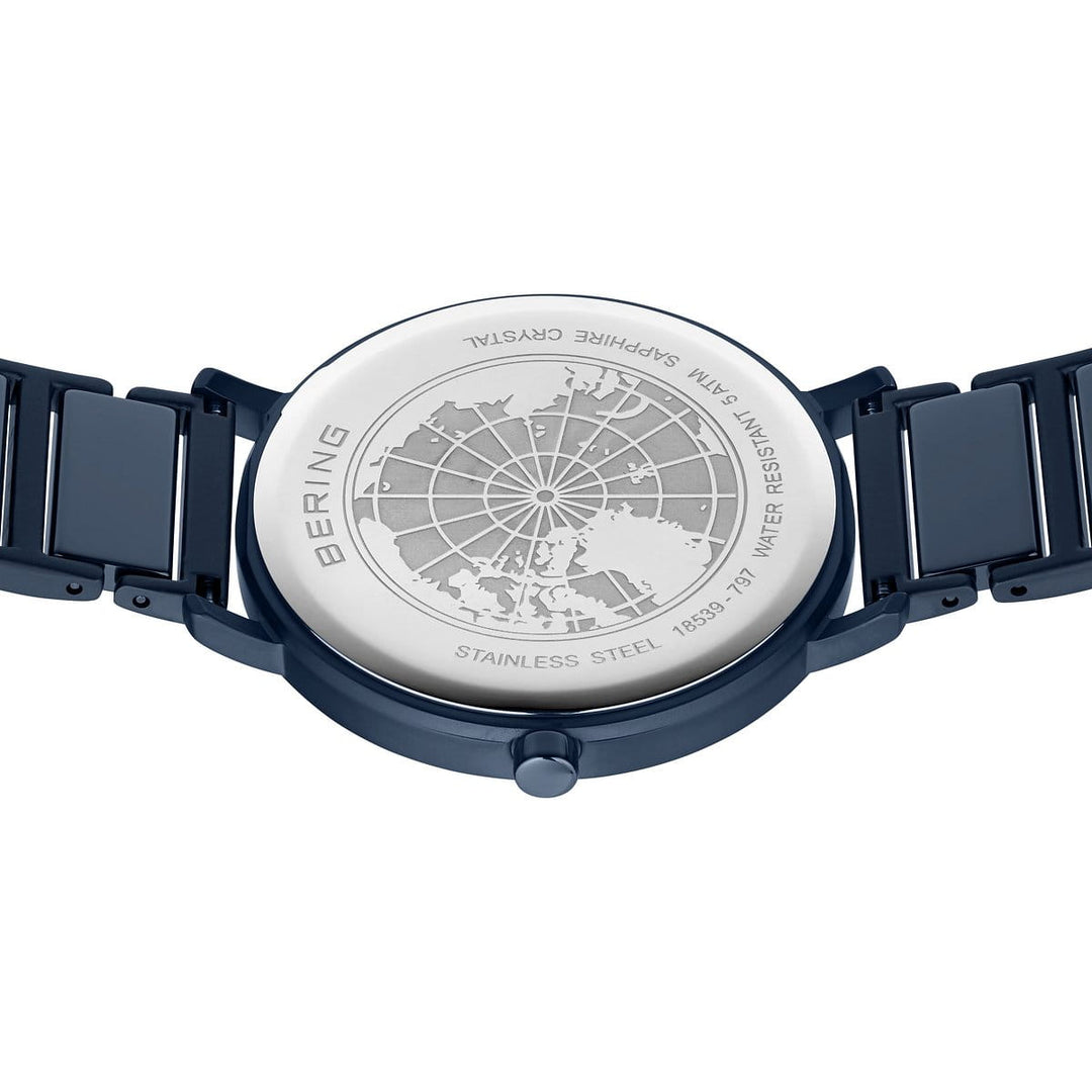 Bering Herrenuhr mit blauem Zifferblatt – 18539-797