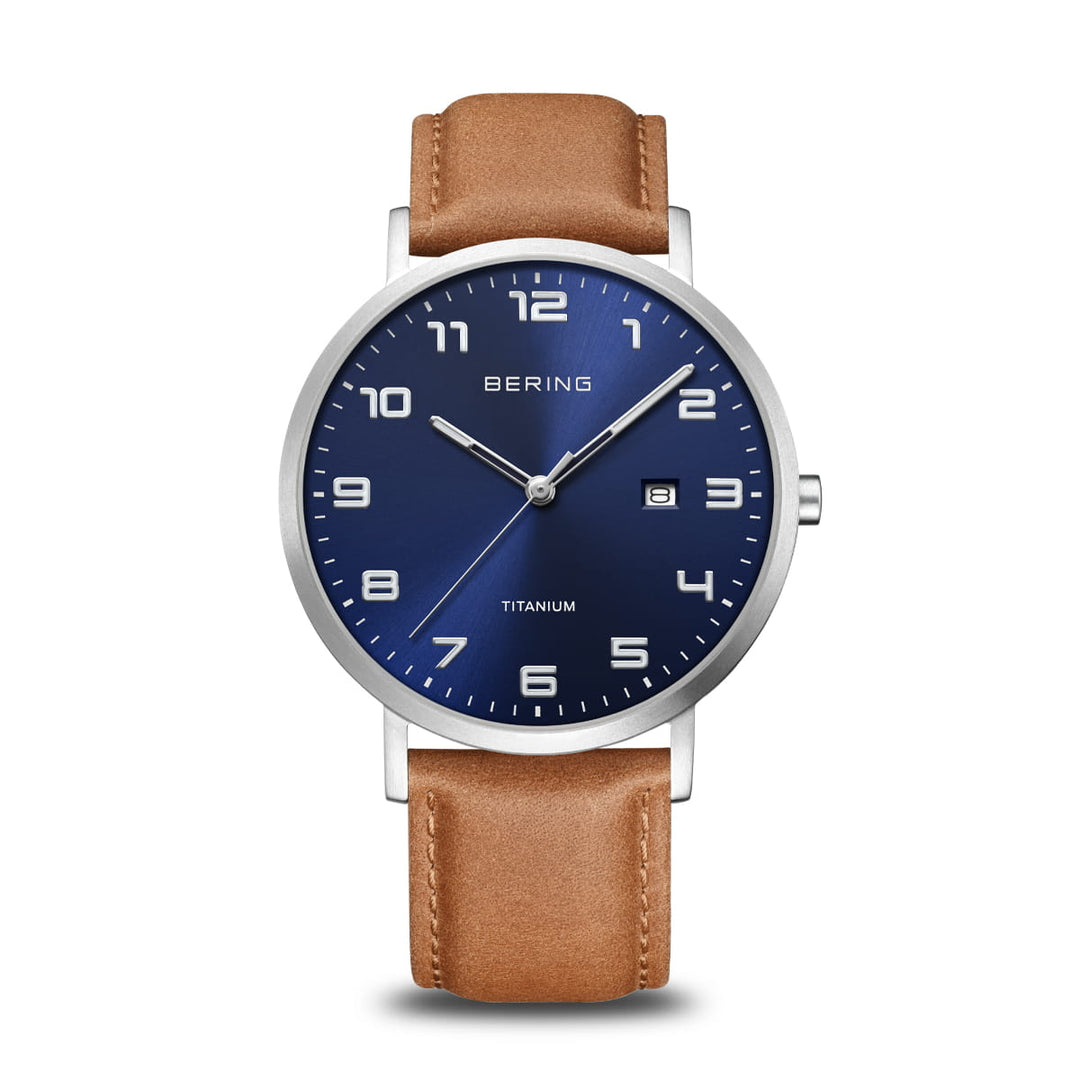 Bering Herrenuhr mit blauem Zifferblatt – 18640-567