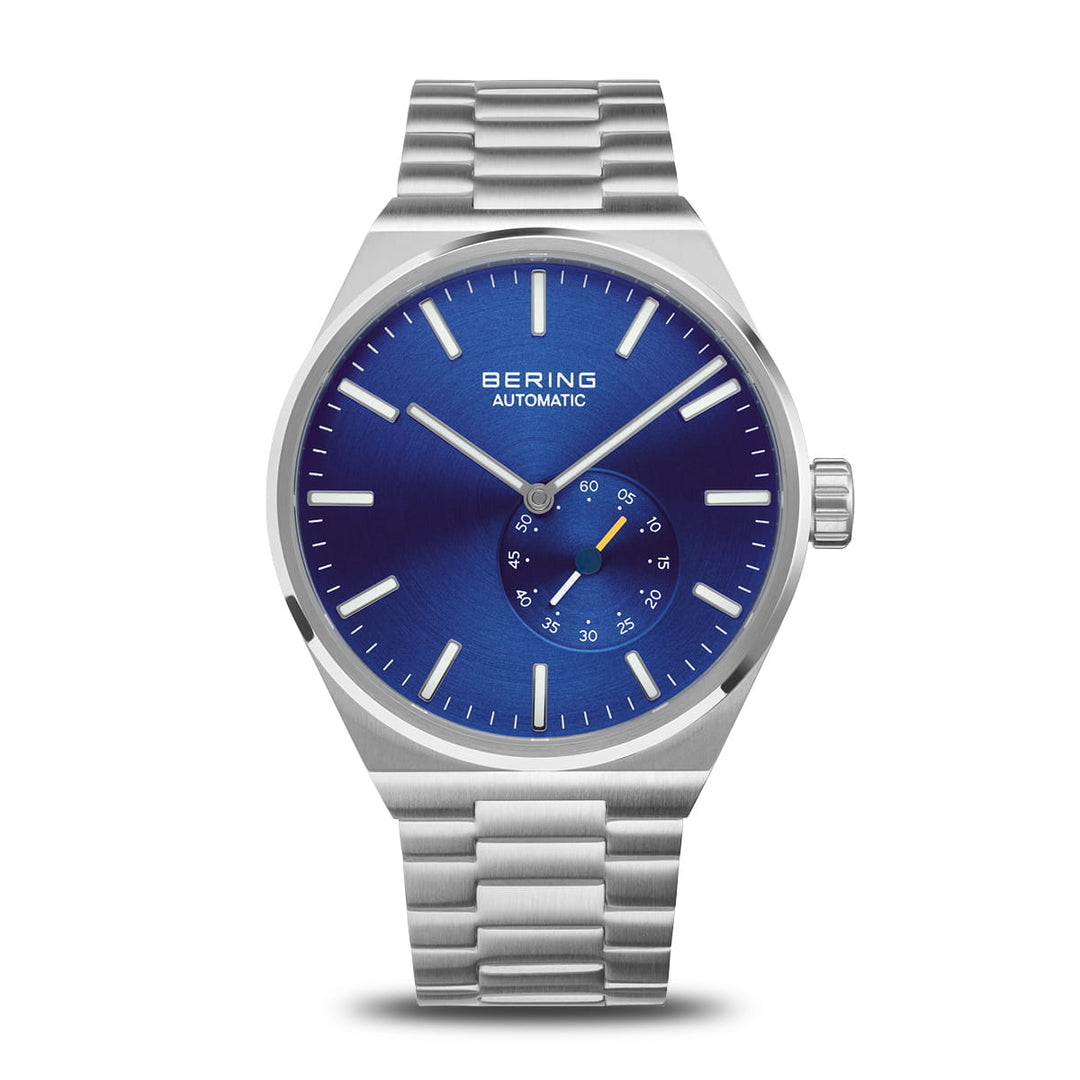 Bering Herrenuhr mit blauem Zifferblatt – 19441-707
