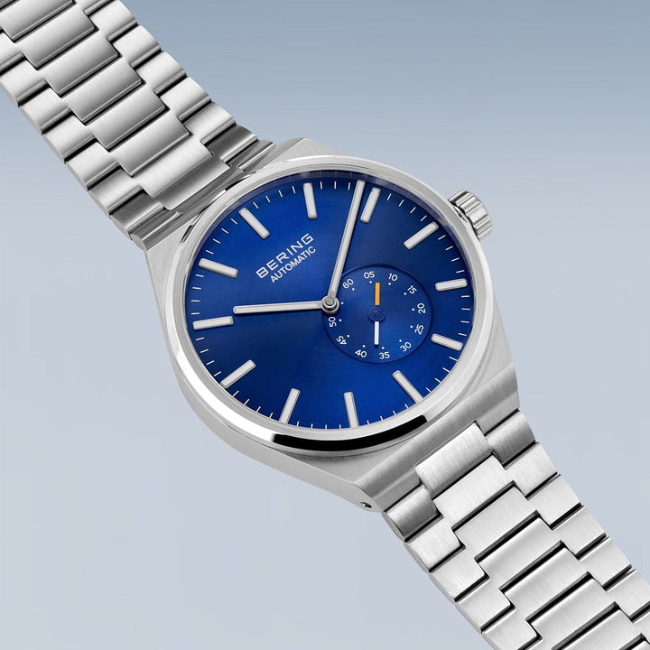 Bering Herrenuhr mit blauem Zifferblatt – 19441-707