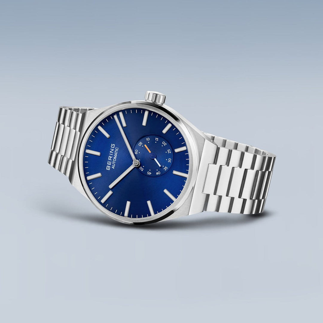 Bering Herrenuhr mit blauem Zifferblatt – 19441-707