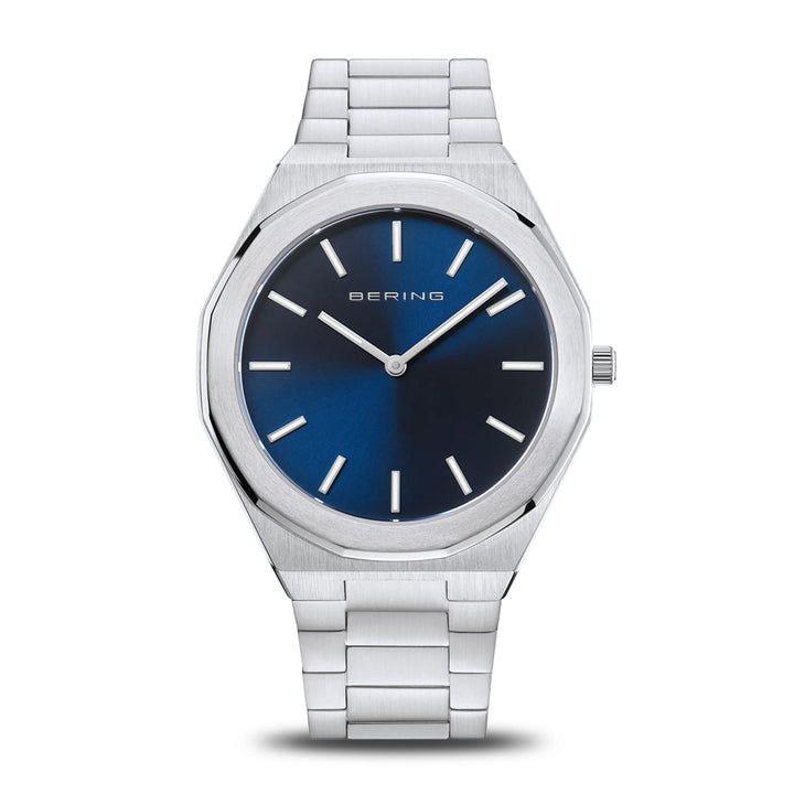Bering Herrenuhr mit blauem Zifferblatt – 19641-707