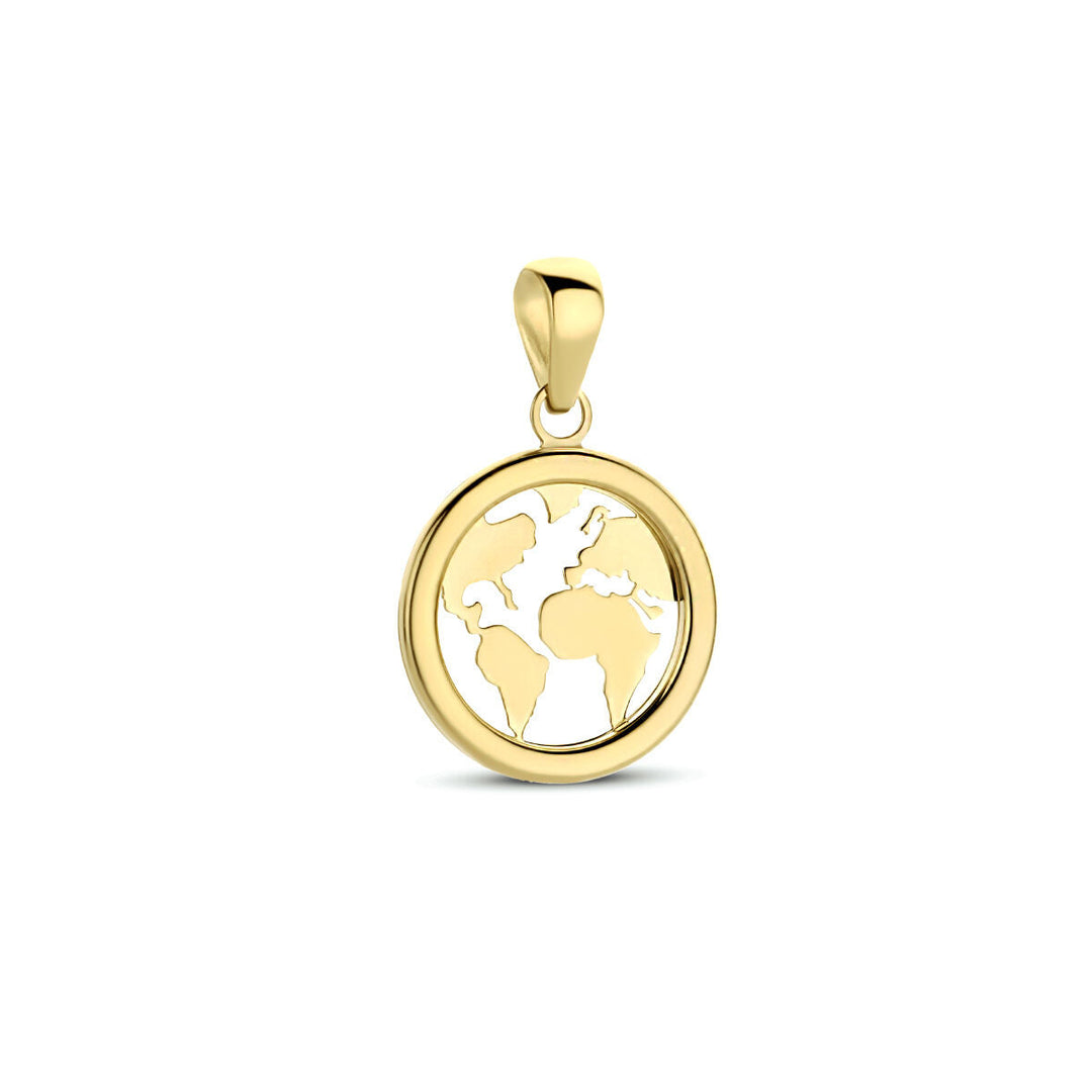 Anhänger Globus 14K Gelbgold