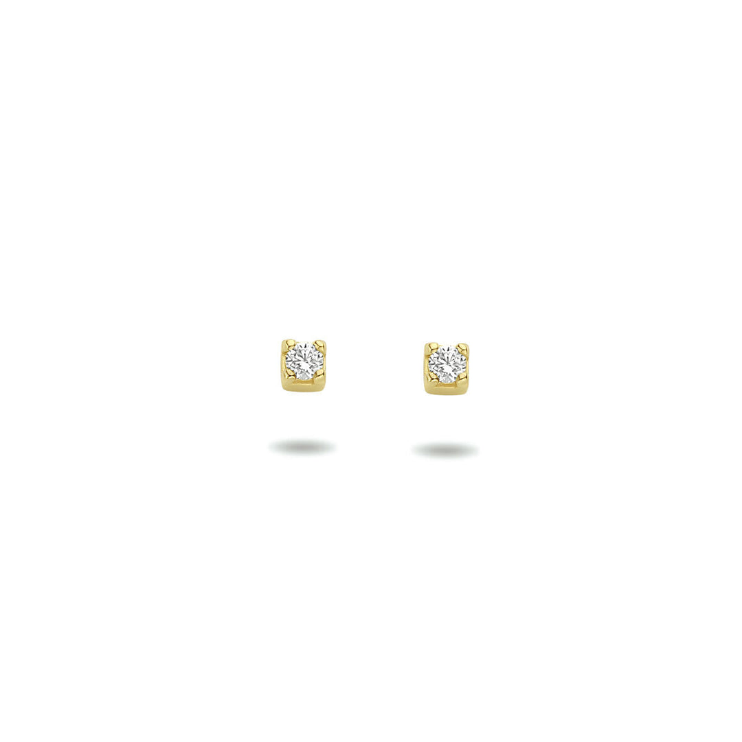 Ohrstecker Zirkonia 14K Gelbgold