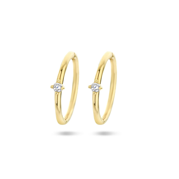 Ohrhänger Zirkonia 14K Gelbgold