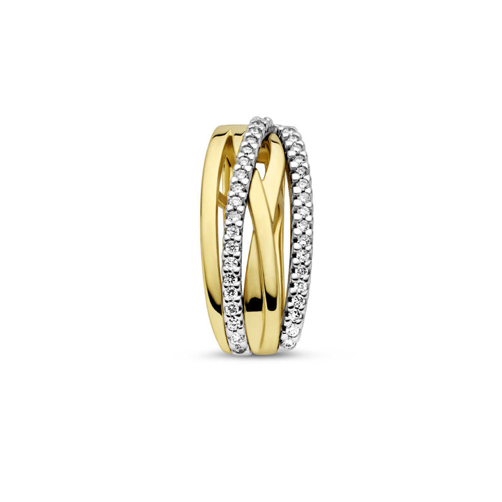 Anhänger Diamant 0,17 ct h si 14K Bicolor-Gold gelb/weiß