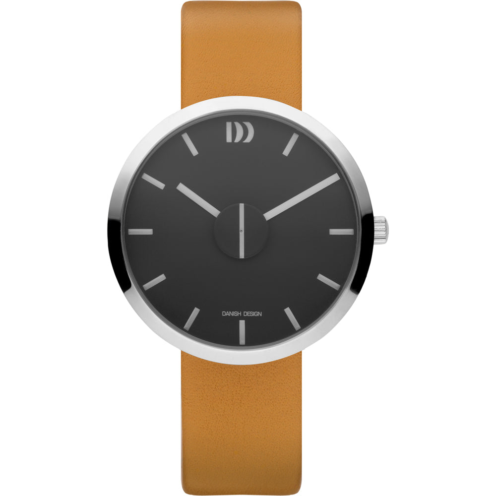 Dänische Design-Unisex-Uhr mit schwarzem Zifferblatt – IQ29Q1198