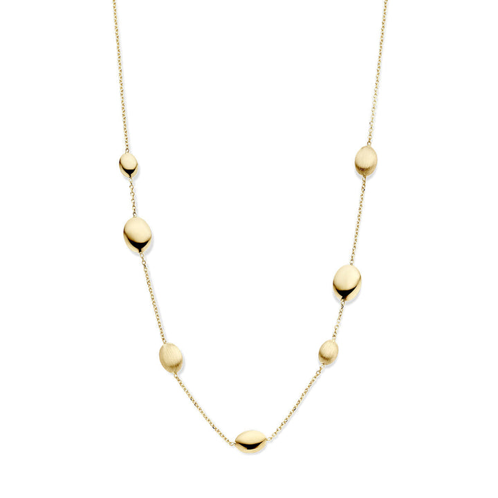 Halskette 43 cm poly/matt 14K Gelbgold