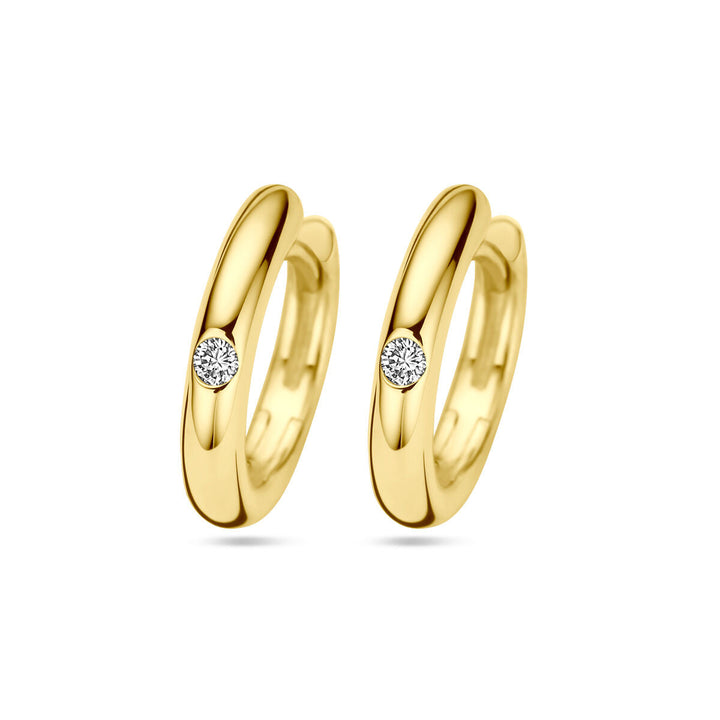 Ohrhänger Diamant 0,04 ct (2x 0,02 ct) H SI 14K Gelbgold