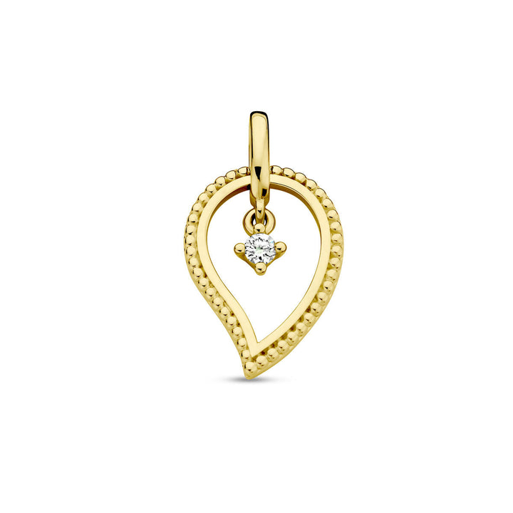 Anhänger Diamant 0,06 ct h SI 14K Gelbgold