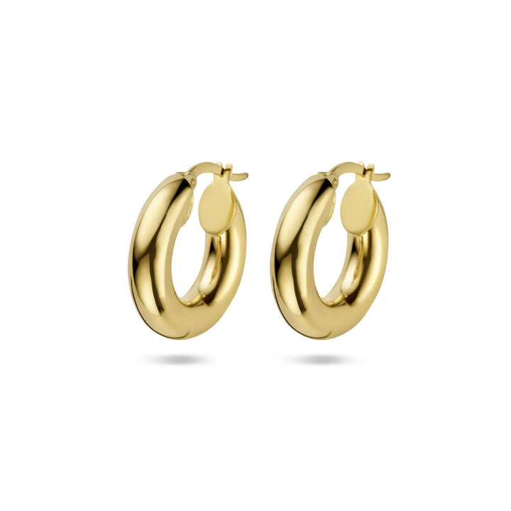 Ohrringe 5,0 mm Rundrohr 14K Gelbgold
