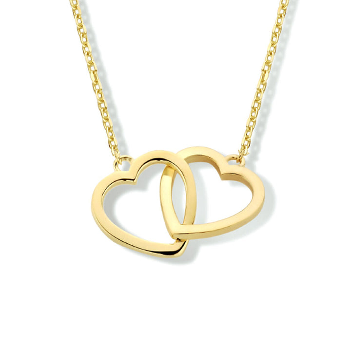 Halskette Herzen 40 - 42 - 44 cm 14K Gelbgold