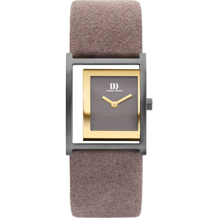 Dänische Design-Damenuhr mit schwarzem Zifferblatt – IV16Q1292