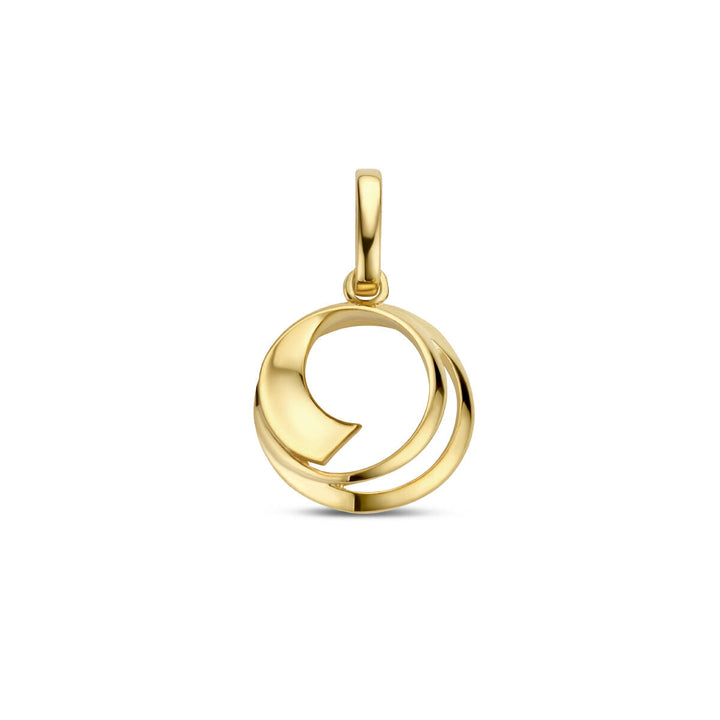 Anhänger rund 14K Gelbgold