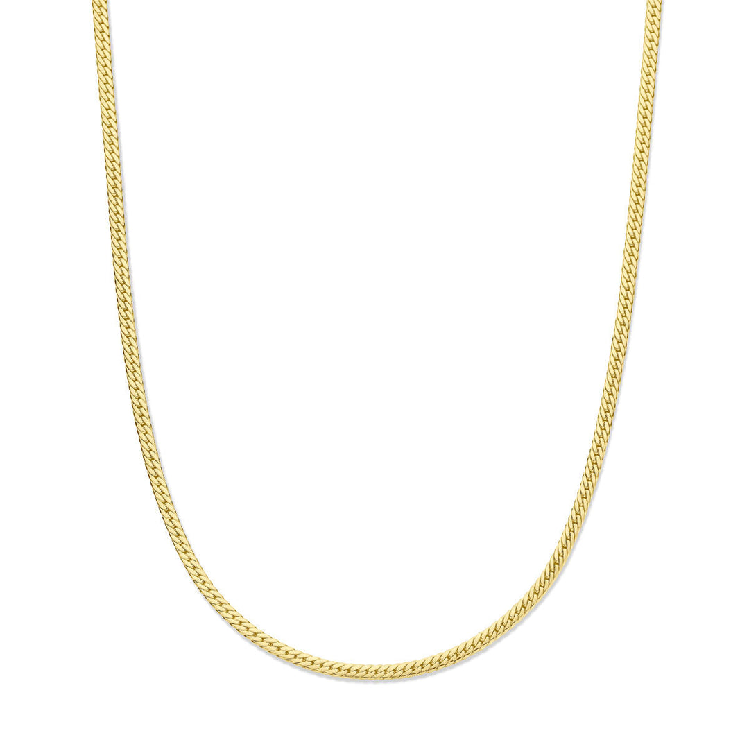 Halskette Gourmet 3,4 mm 43 cm 14K Gelbgold