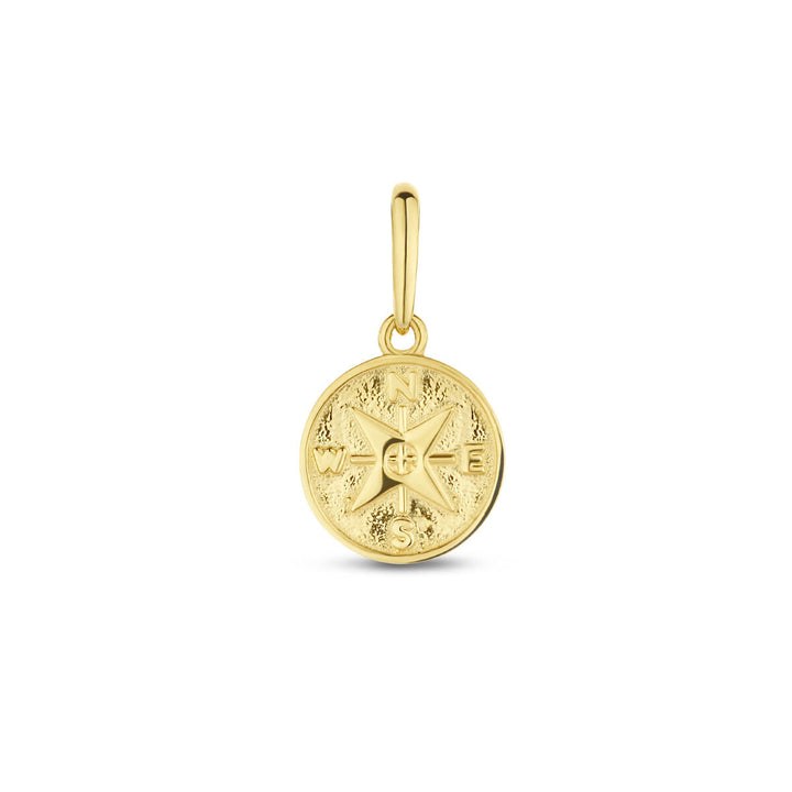 Anhänger Kompass 14K Gelbgold