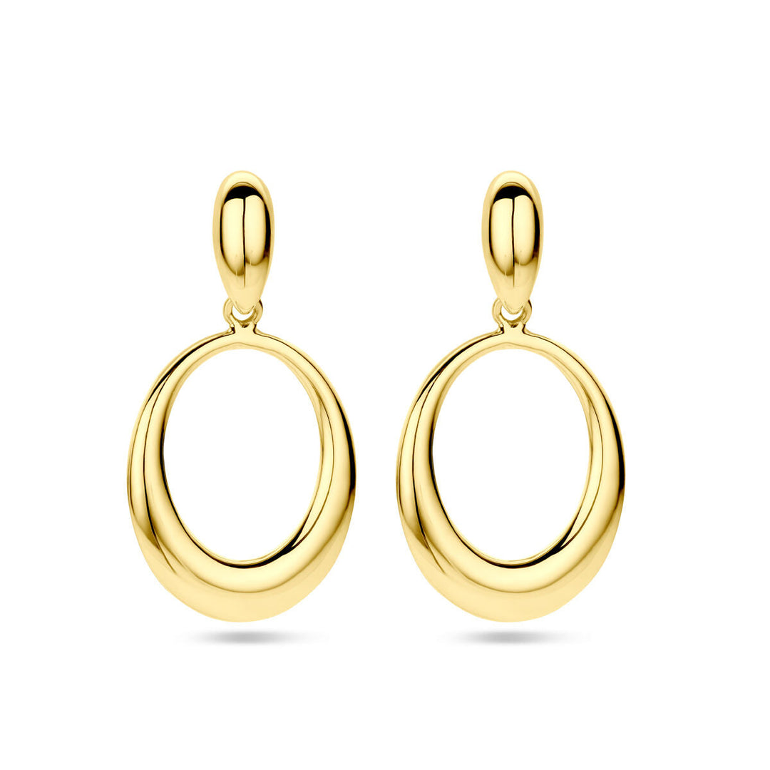 Point Zero Ohrringe 14K Gelbgold