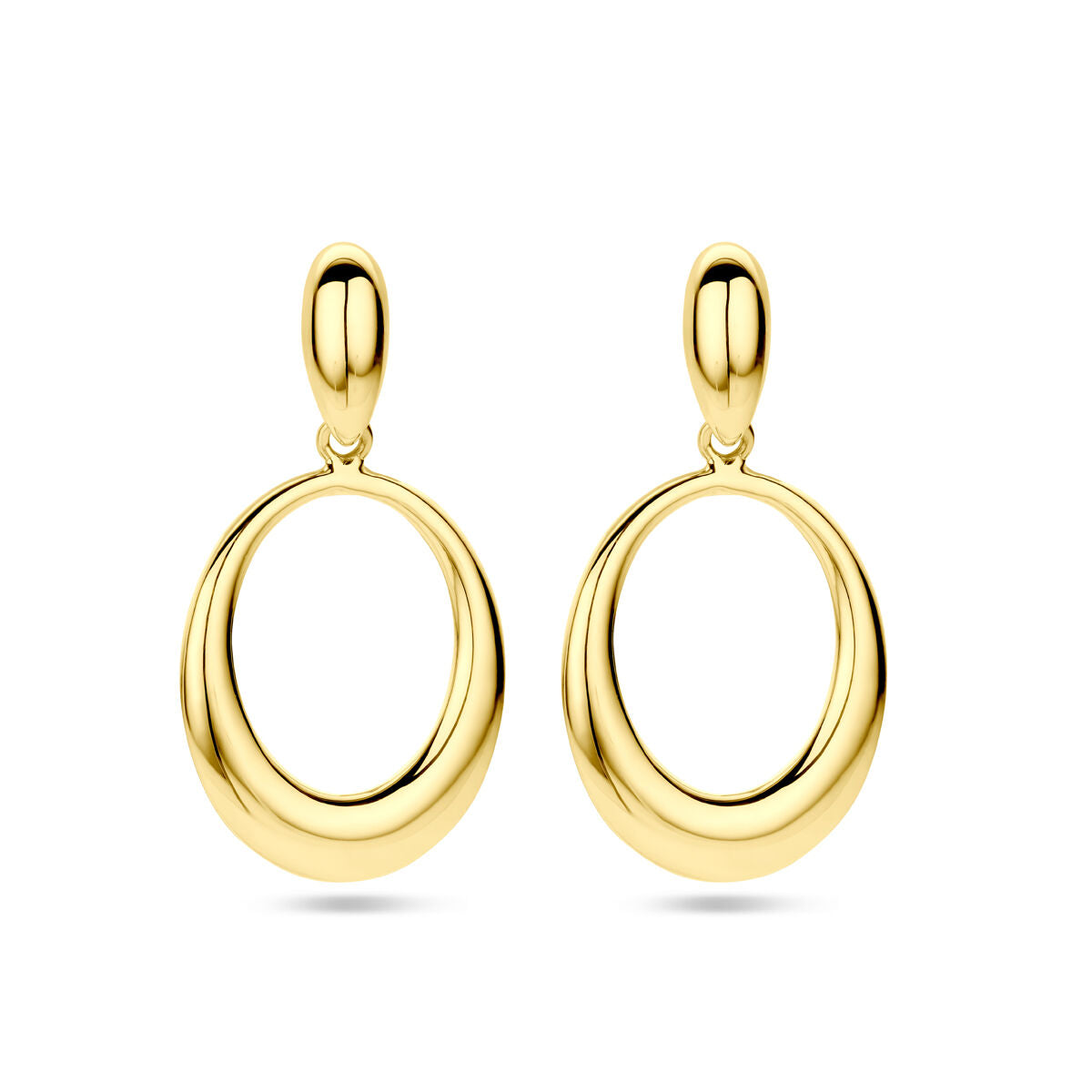 Point Zero Ohrringe 14K Gelbgold