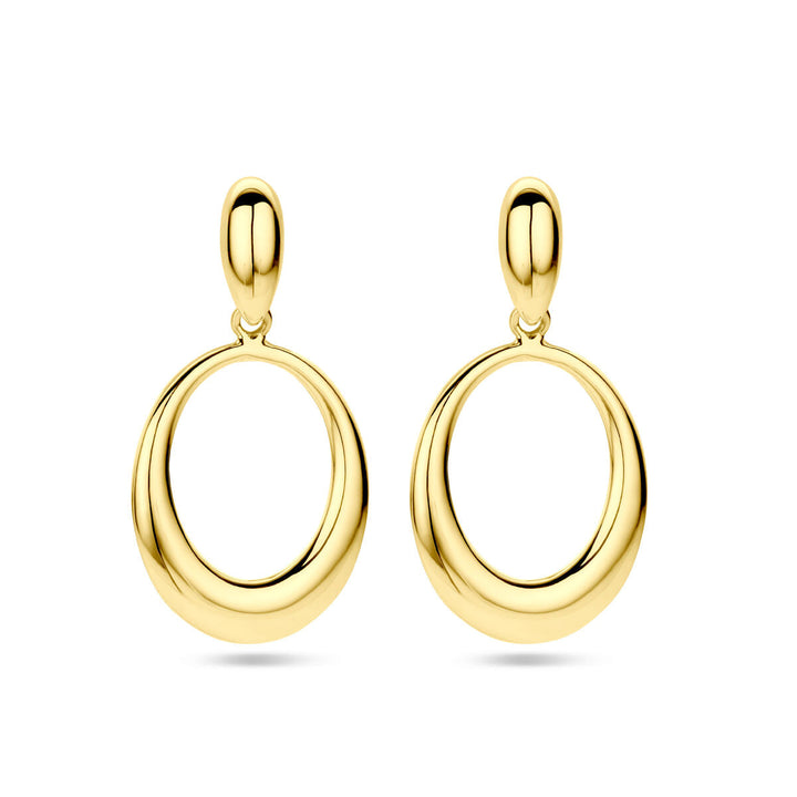Point Zero Ohrringe 14K Gelbgold