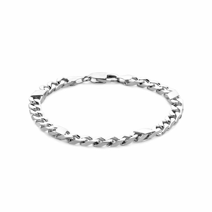 Silberarmband Herren-Gourmette mit Zwischenstück 5,8 mm