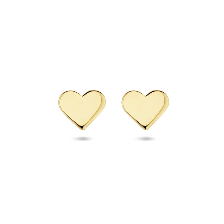 Ohrstecker Herz 14K Gelbgold