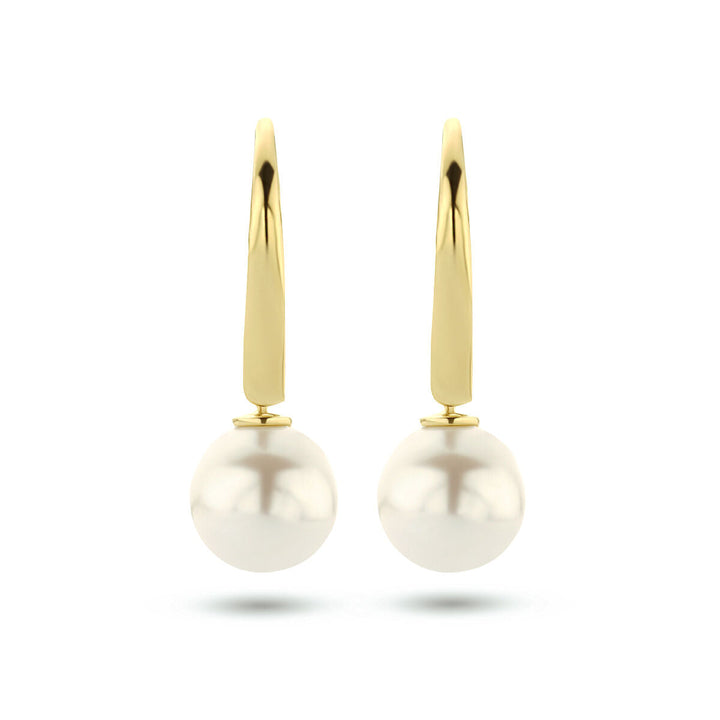 Ohrringe Perlenbrisur Haken 14K Gelbgold