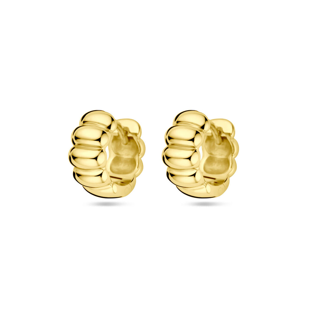 klapoorringen 1 micron zilver verguld (geel)