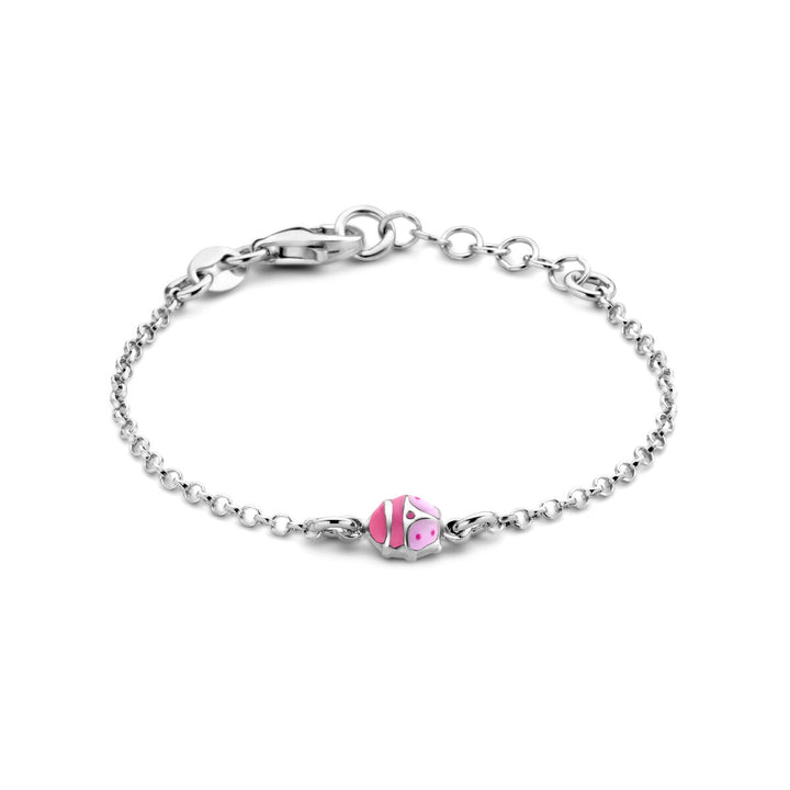 Armband Marienkäfer 11 + 2 cm Silber rhodiniert