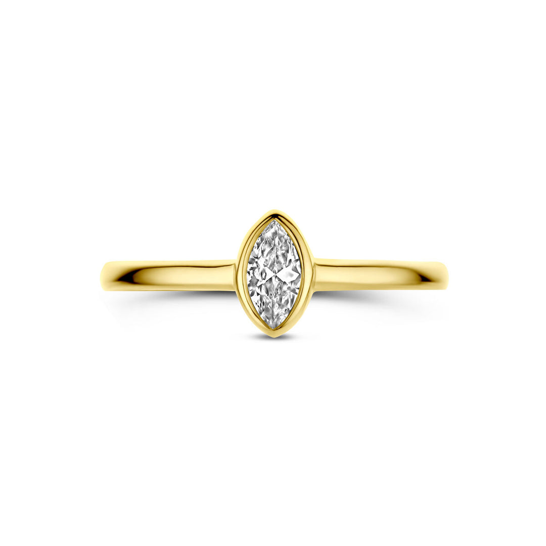 Ring Zirkonia 14K Gelbgold