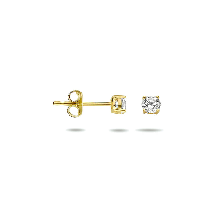 Ohrstecker Zirkonia 14K Gelbgold