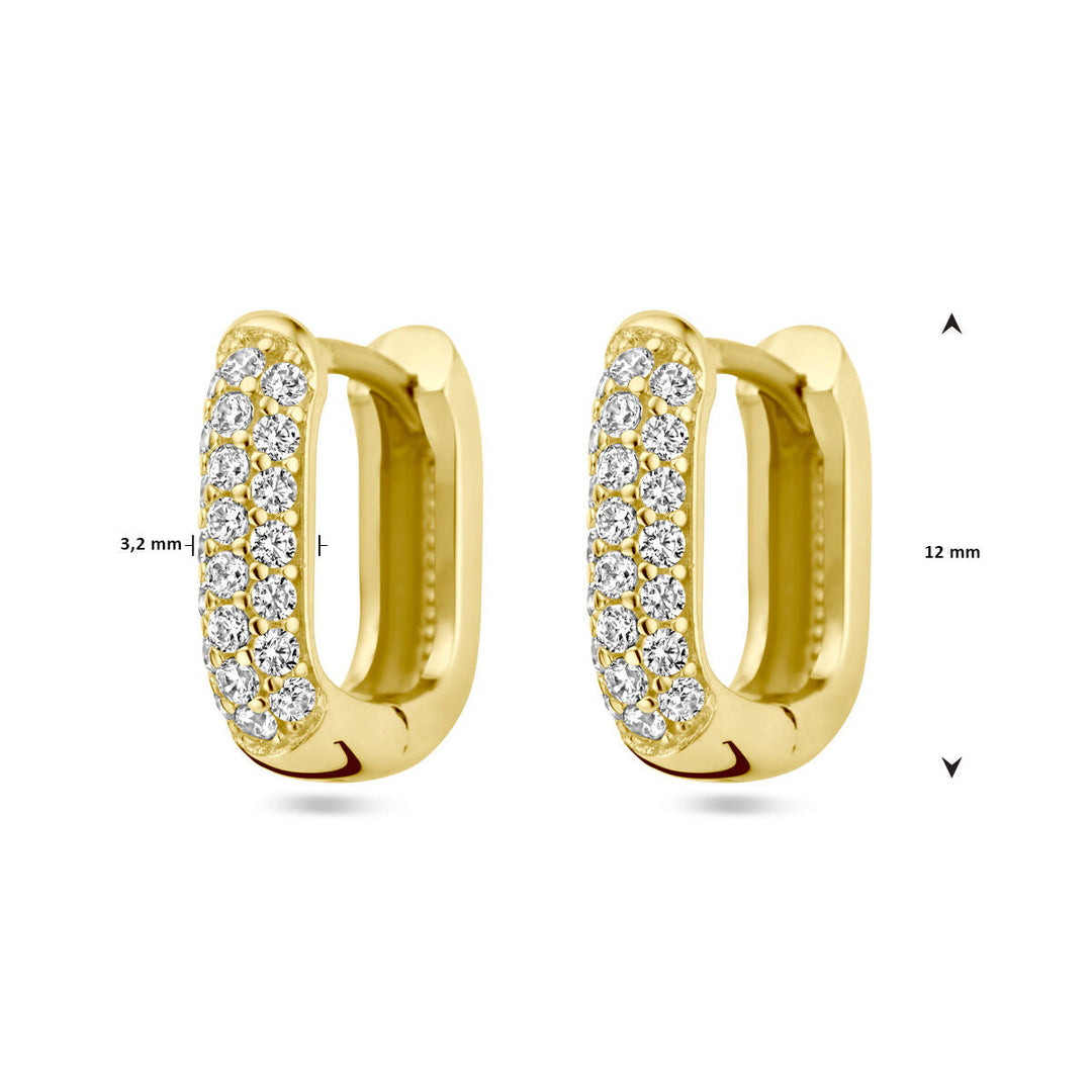 Ohrhänger Diamant 0,36 ct (2x 0,18 ct) H SI 14K Gelbgold