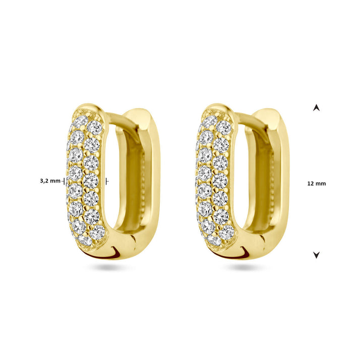 Ohrhänger Diamant 0,36 ct (2x 0,18 ct) H SI 14K Gelbgold