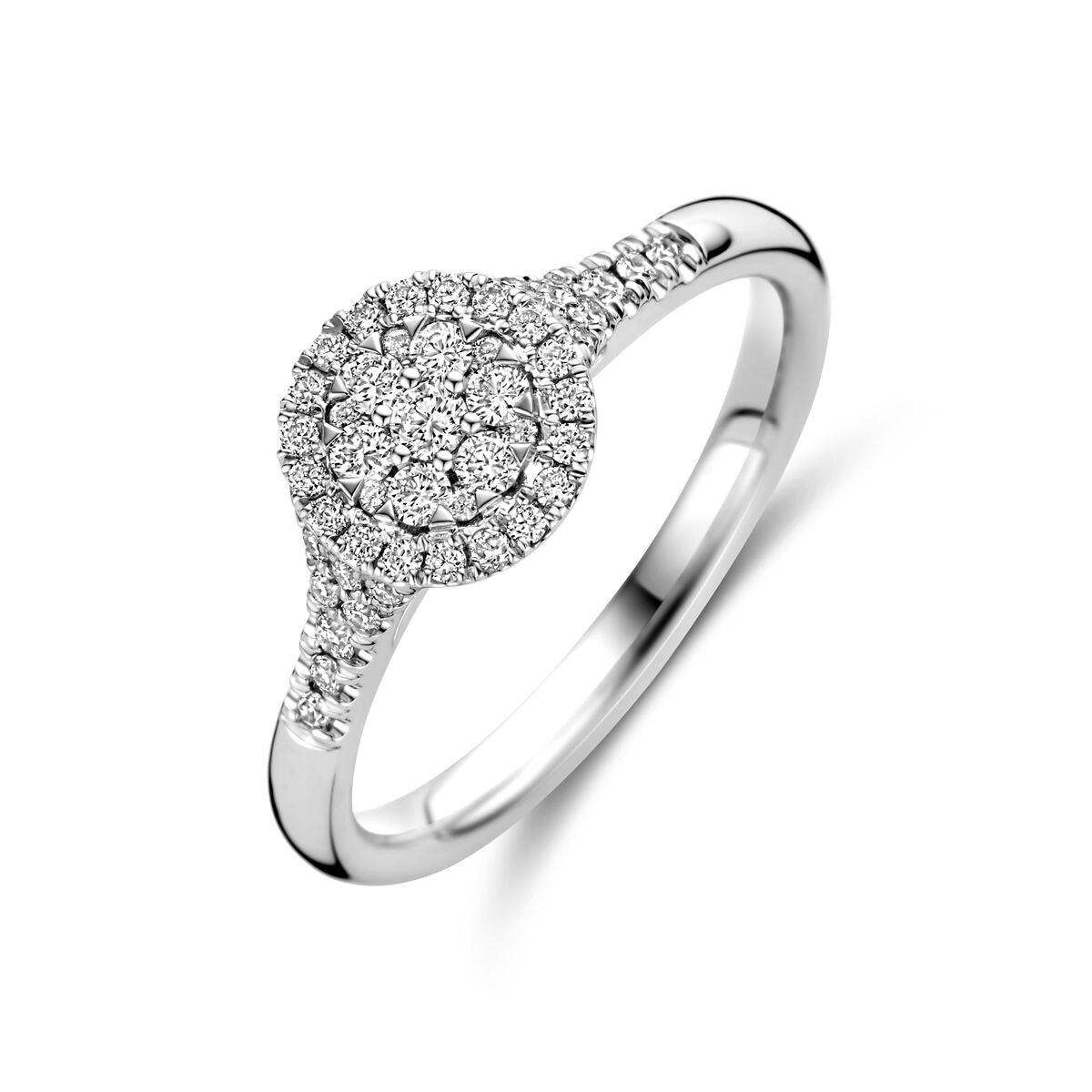 Ring Diamant 0,36 ct h SI 14K Weißgold