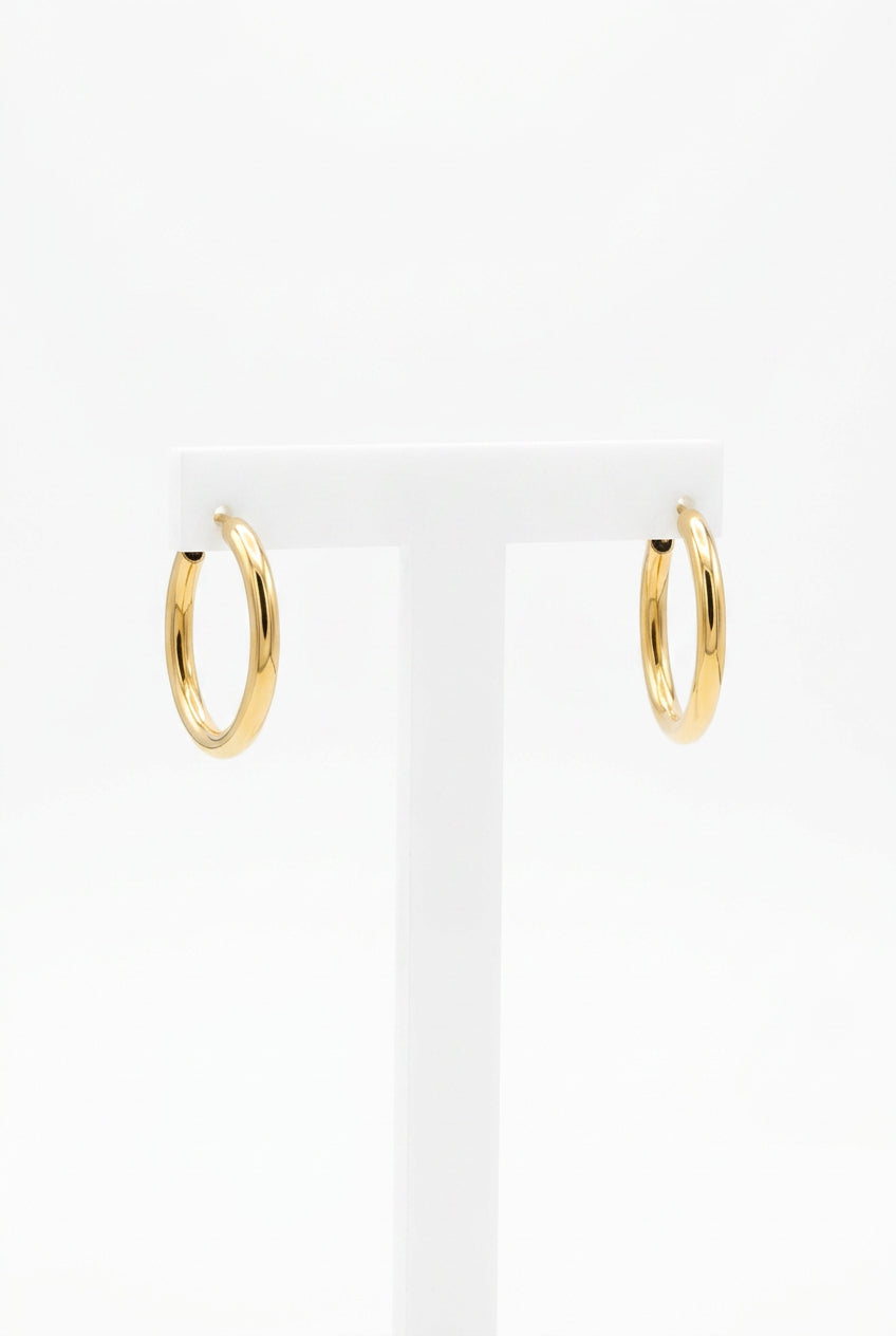 Vintage Goldohrringe 14K Ohrringe Welle 5.2gr