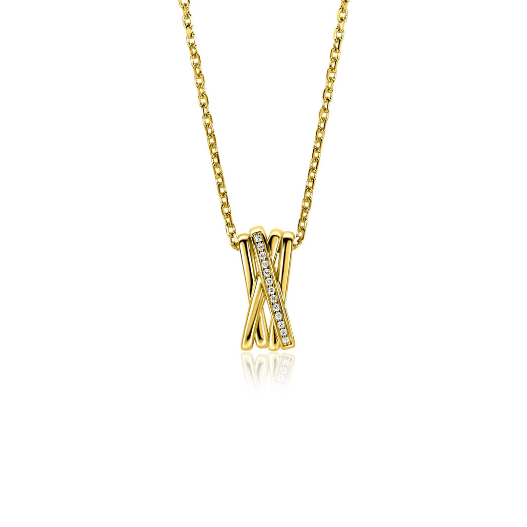 Zinzi ketting gold plated ZIC1790Y