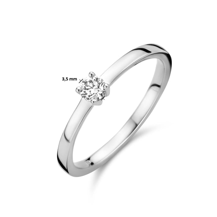Ring Diamant 0,15 ct h SI 14K Weißgold