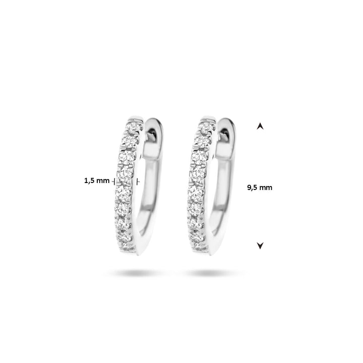 Ohrhänger Diamant 0,06 ct (2x 0,03 ct) H SI 14K Weißgold