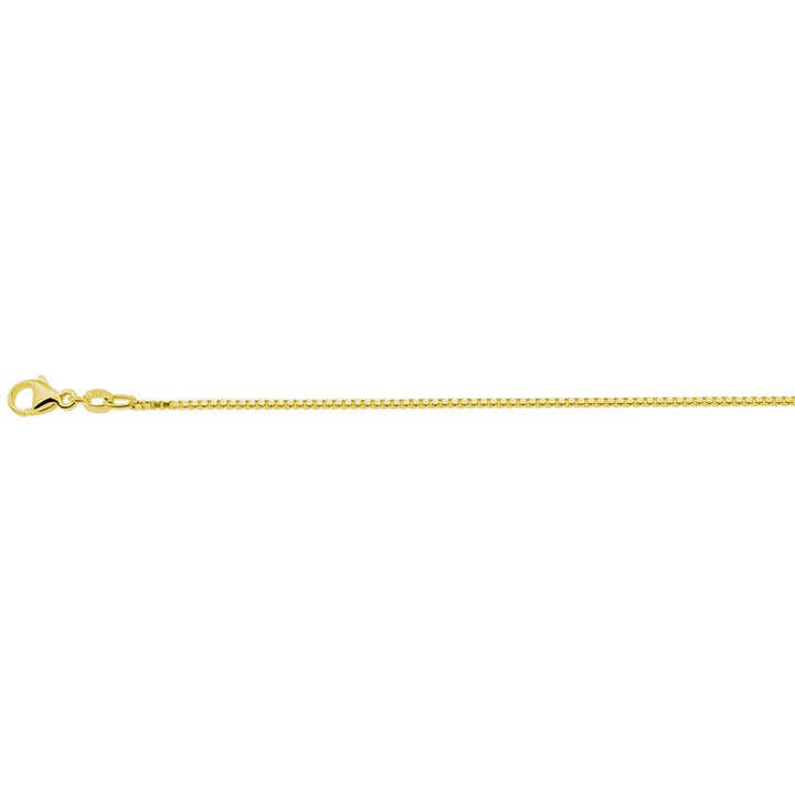Halskette Venezianer 1,1 mm 41 + 4 cm 3 Mikron Silber vergoldet (gelb)