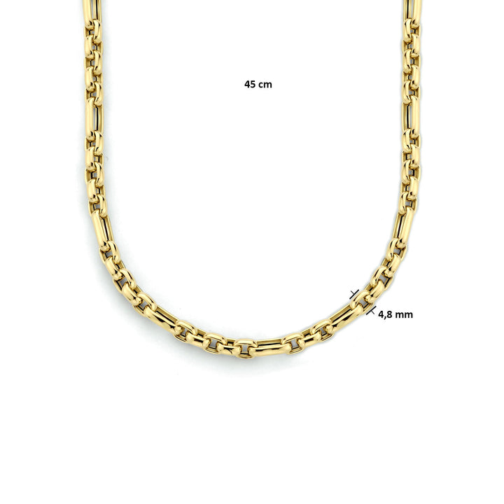 Halskette Anker 4,8 mm 45 cm 14K Gelbgold