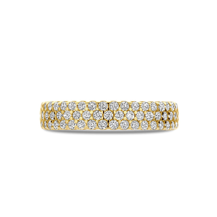 Ring Zirkonia 4 mm 14K Gelbgold