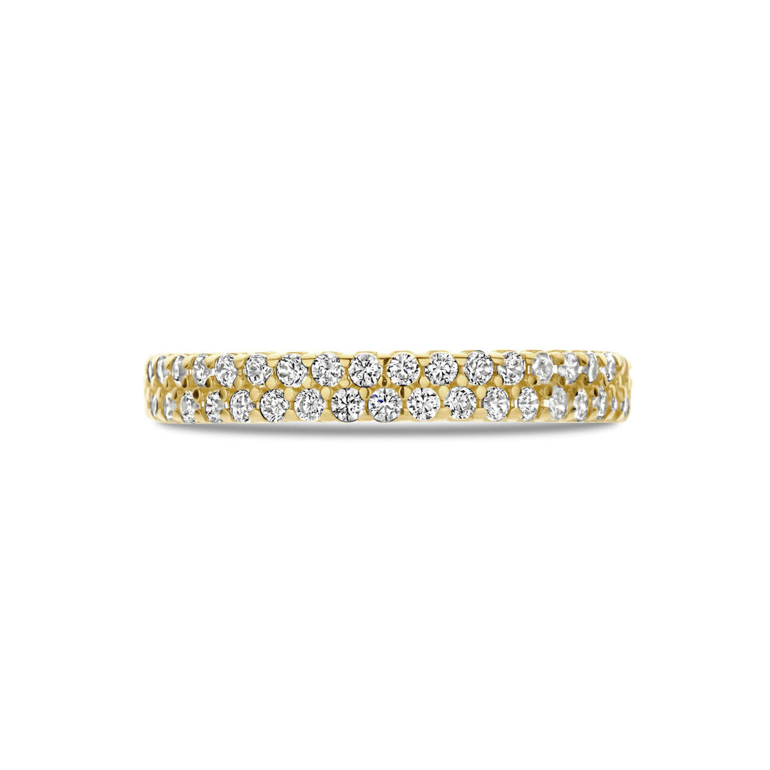 Ring Zirkonia 3 mm 14K Gelbgold
