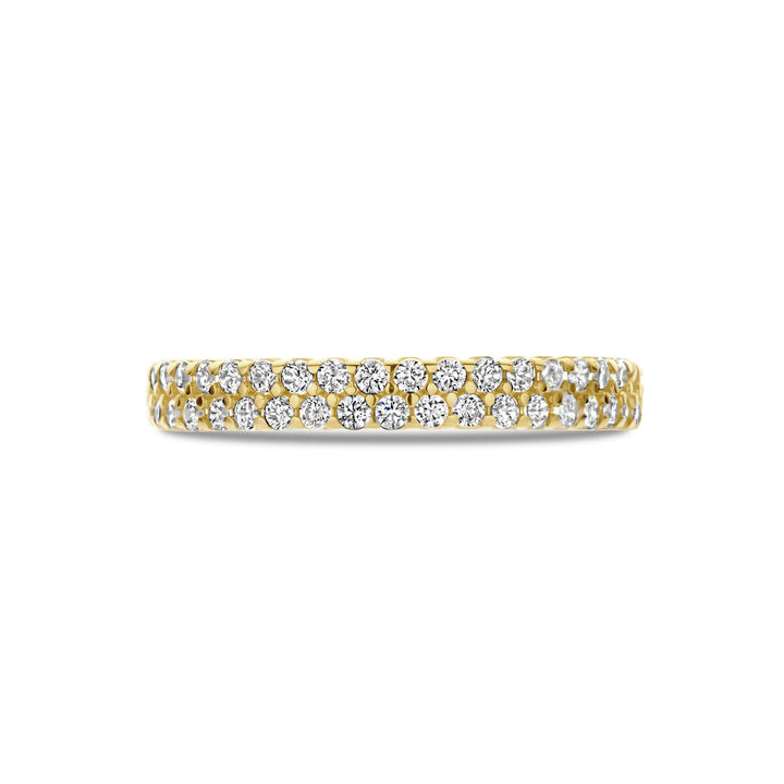 Ring Zirkonia 3 mm 14K Gelbgold