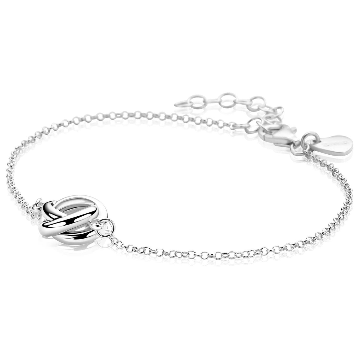 Zarte Silberarmband mit feinen Ankerkettengliedern und einem stilvollen Verschluss
