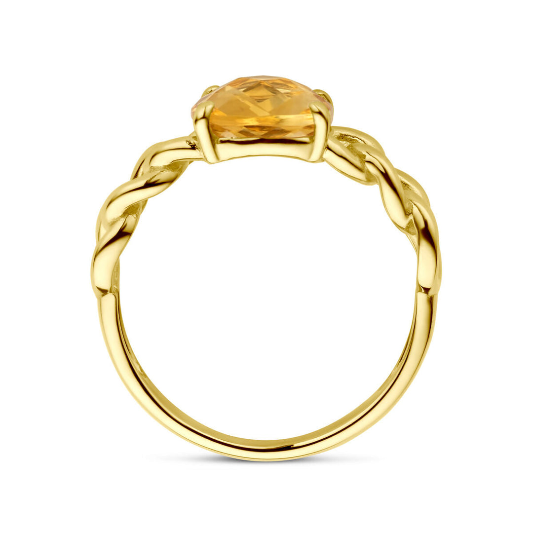 Ring Citrin 14K Gelbgold