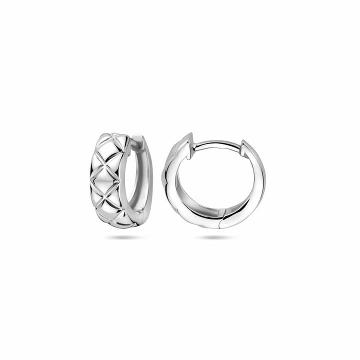 klapoorringen 12,5 mm zilver gerhodineerd