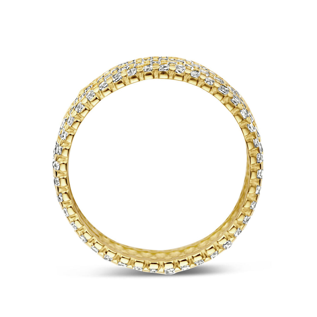Ring Zirkonia 6,5 mm 14K Gelbgold