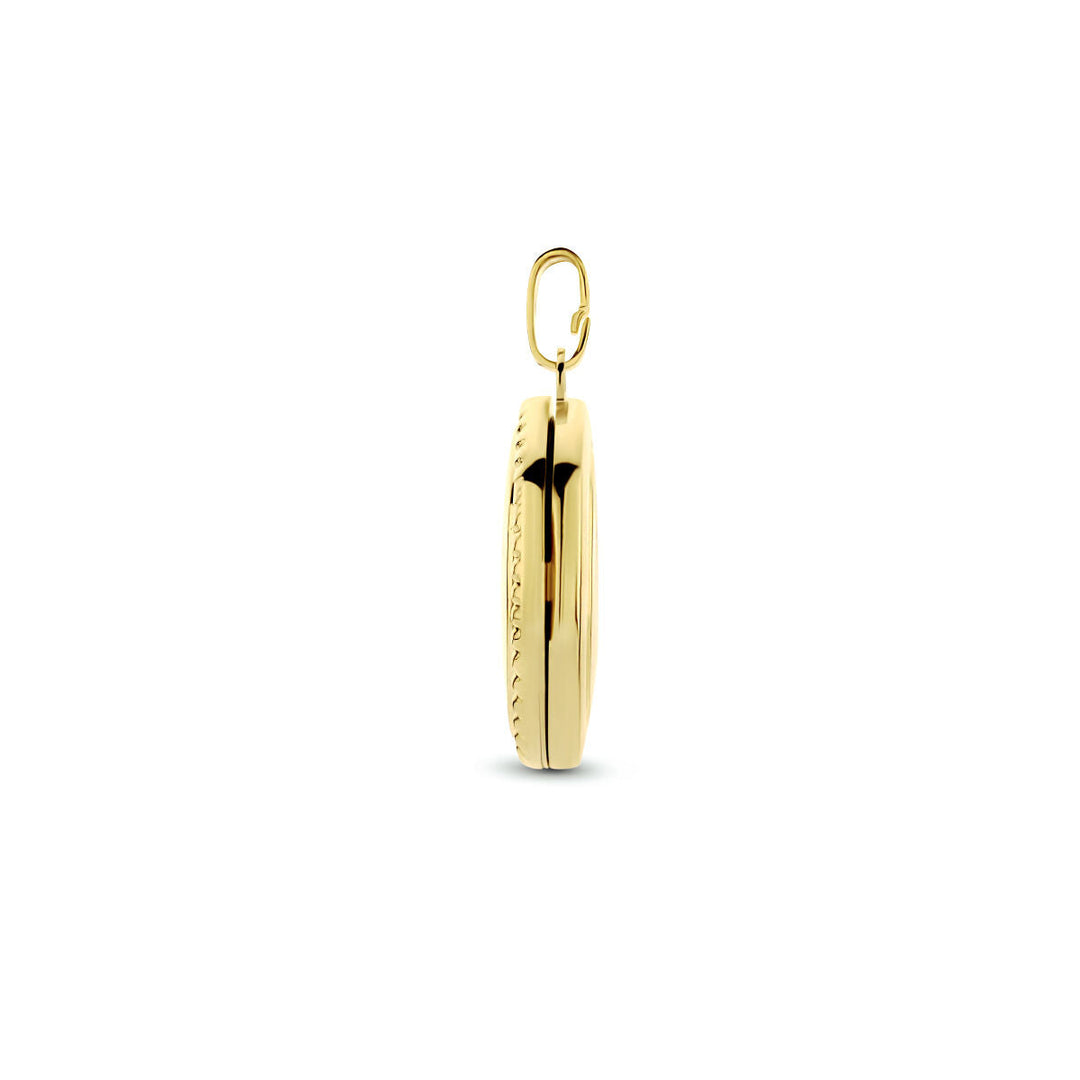 Medaillon ovale Kugeln 14K Gelbgold