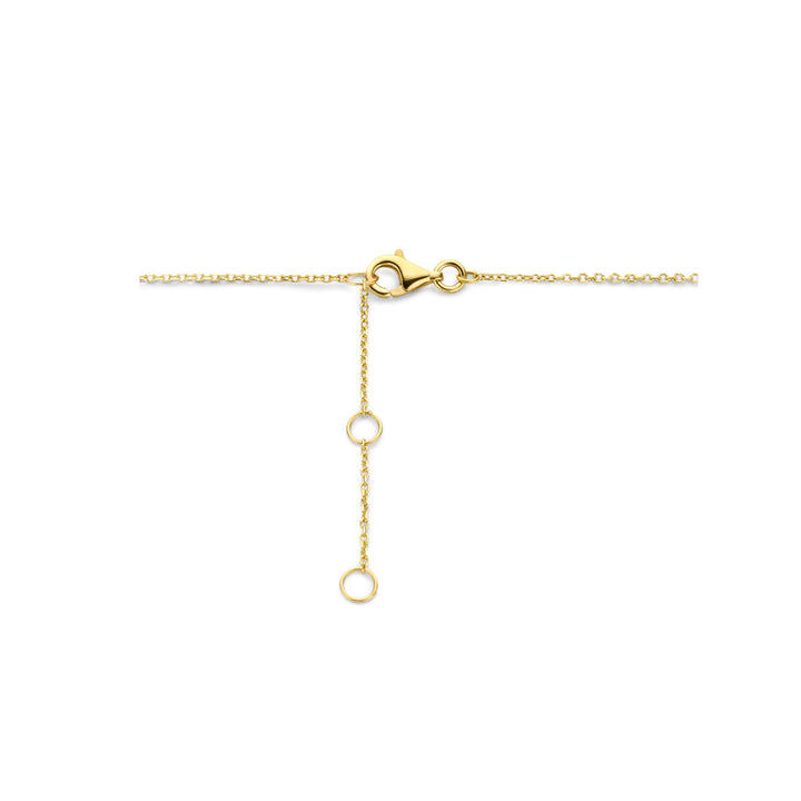 Citrin-Halskette 40 - 42 -44 cm 14K Gelbgold