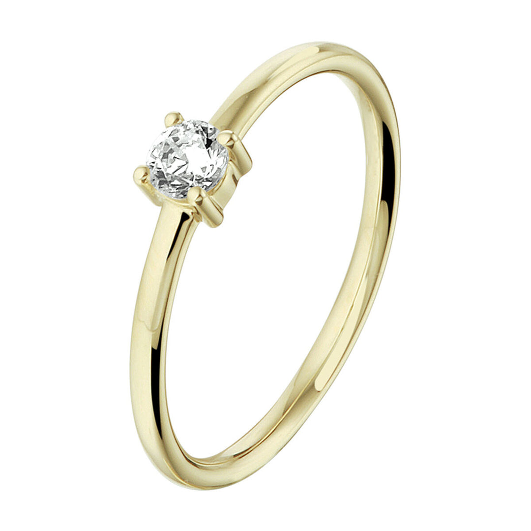 Ring Zirkonia 14K Gelbgold