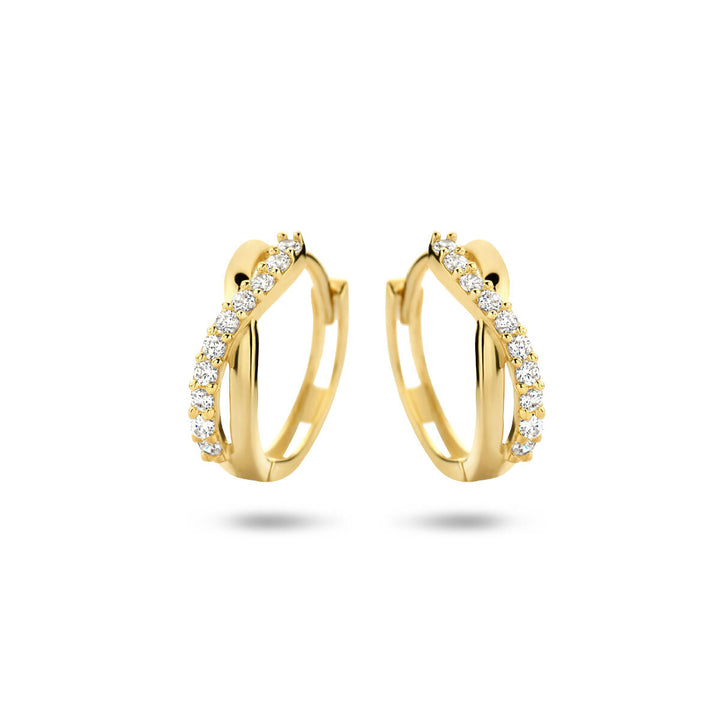 Ohrhänger Zirkonia 14K Gelbgold